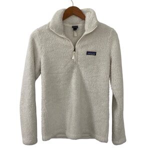 Patagonia Los Gatos 1/4 Zip Pullover Jacket Birch White XS Cozycore Soft